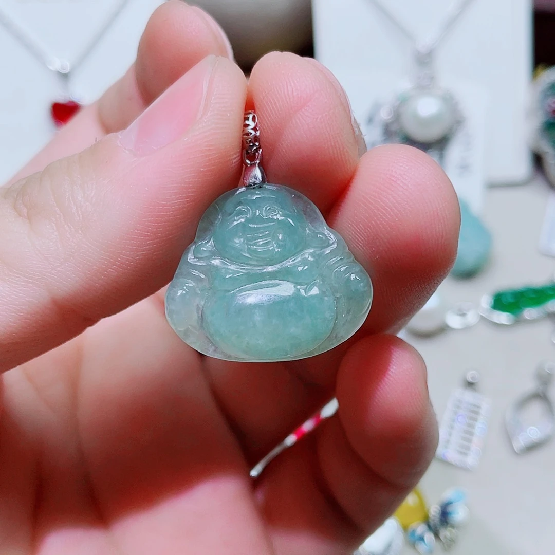 吊坠925银锆石佛公