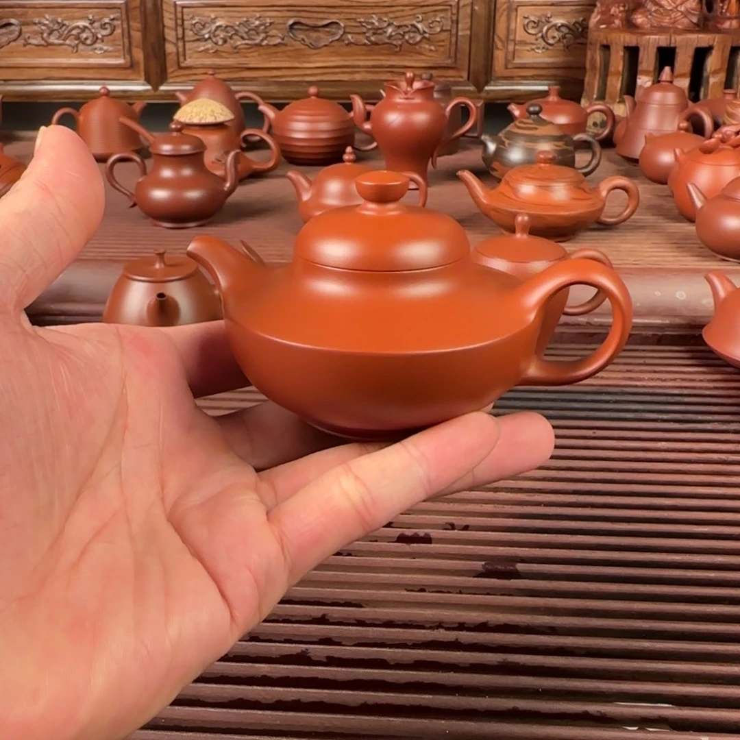 茶壶朱泥潮州手拉壶