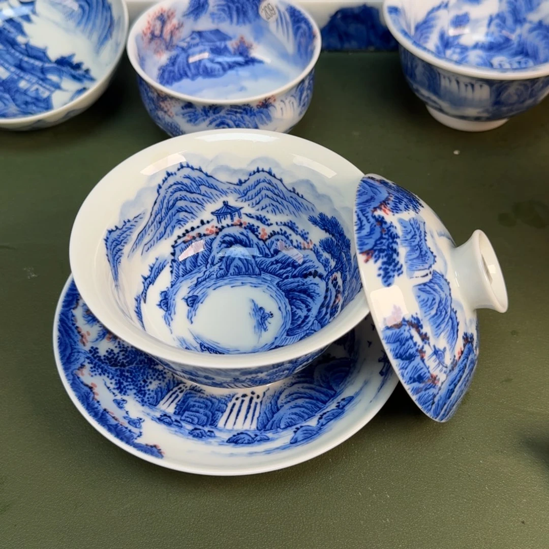 景德镇纯手绘茶具圆圆276