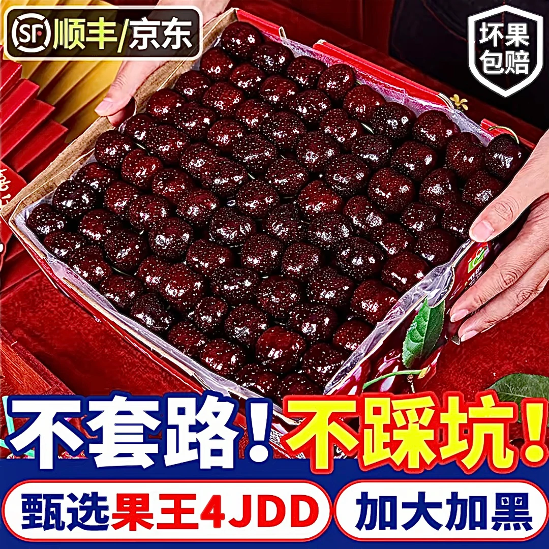 【5斤原箱】智利进口桑提娜海运车厘子3J/3JD/4JD内附果径卡顺丰