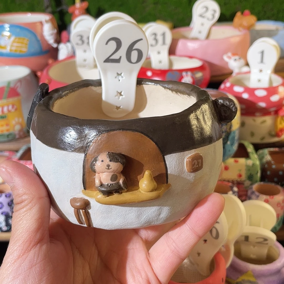 红陶26…..手工手绘