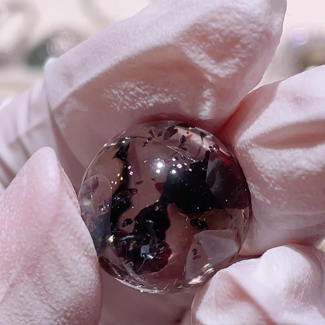 水晶兔毛蛋面未镶嵌你*蜜毒液