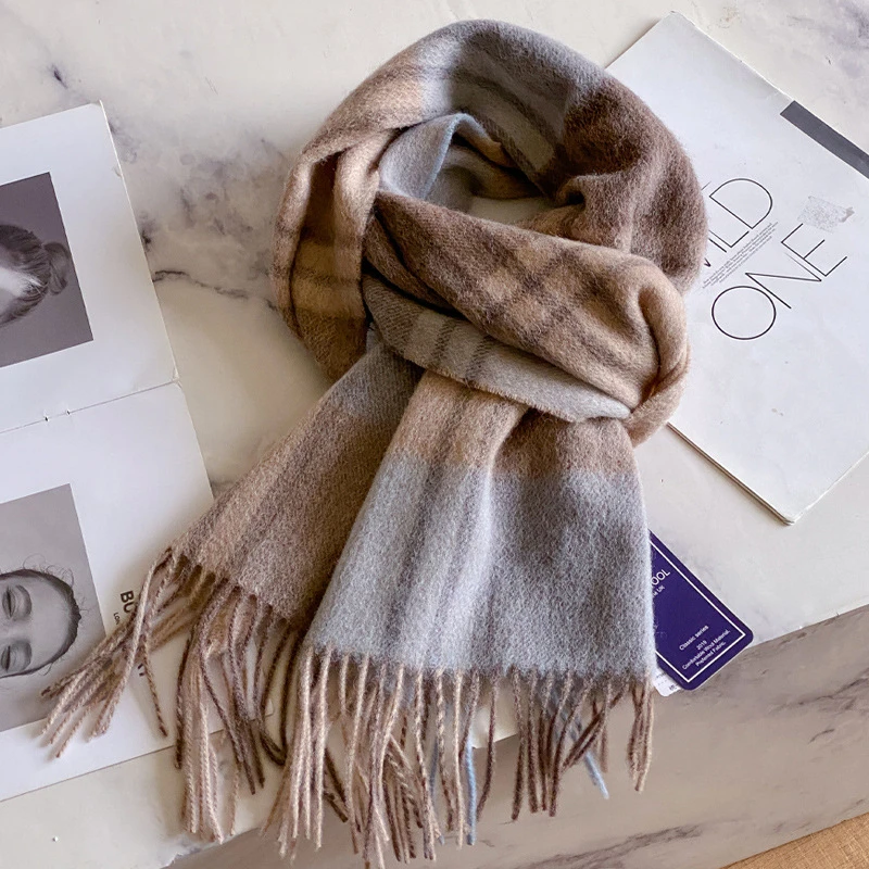 双面山羊绒围巾女秋冬季百搭礼盒装断货款