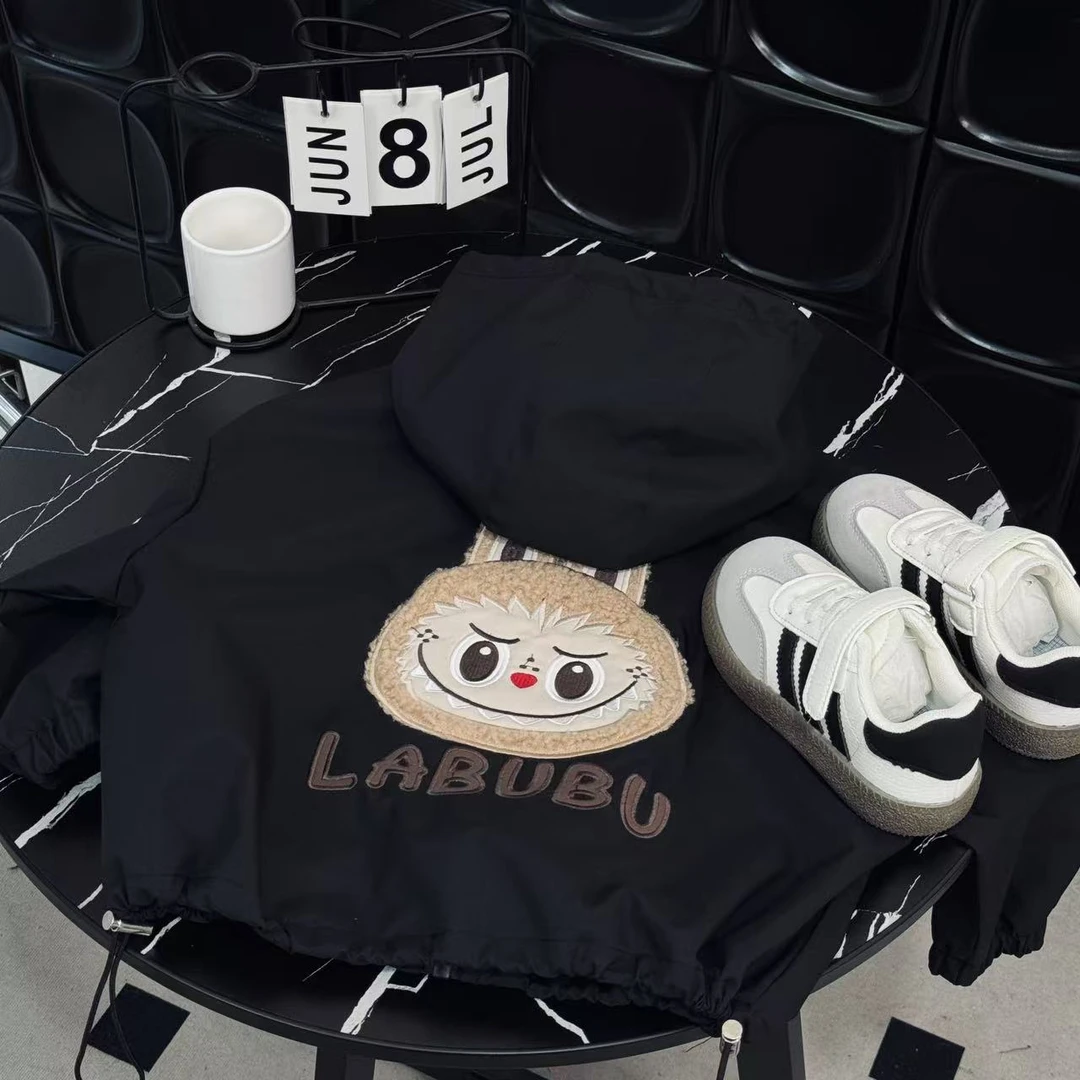 F2025秋款拉布布男女宝宝棒球服冲锋衣外套抗皱韩版潮童外套B96