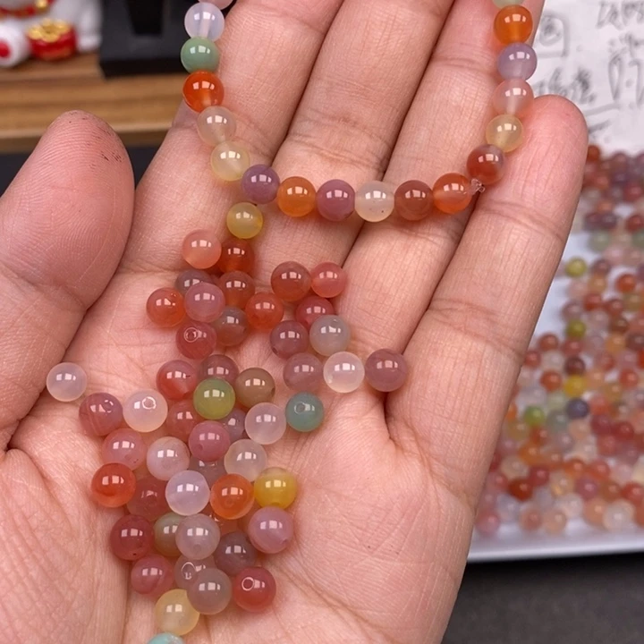 玛瑙/玉髓未镶嵌卡6盐源玛瑙30个