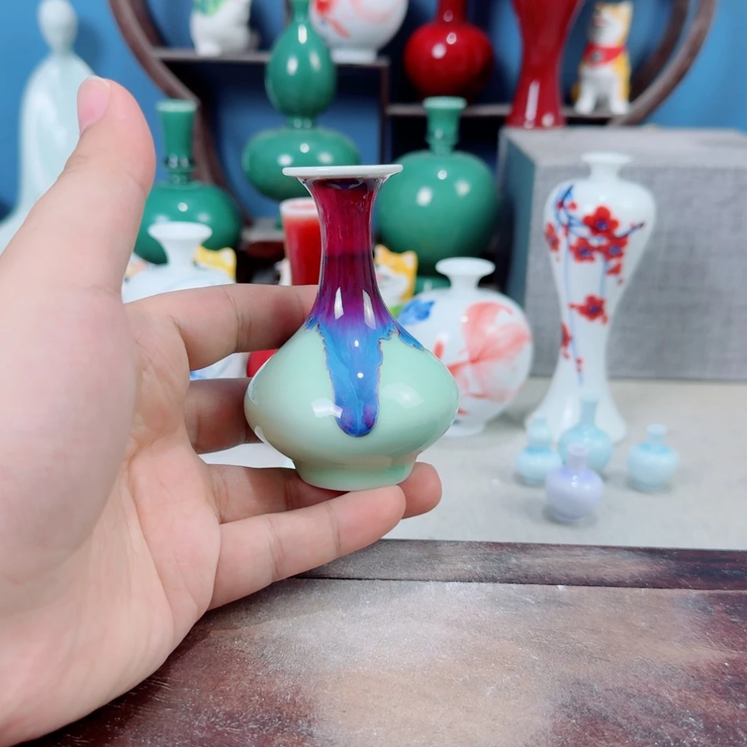 陶瓷手工小花器摆件