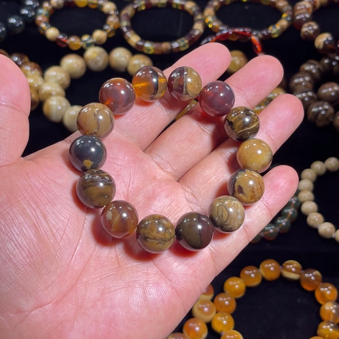 未镶嵌琥珀手链16规格根溶洞手串