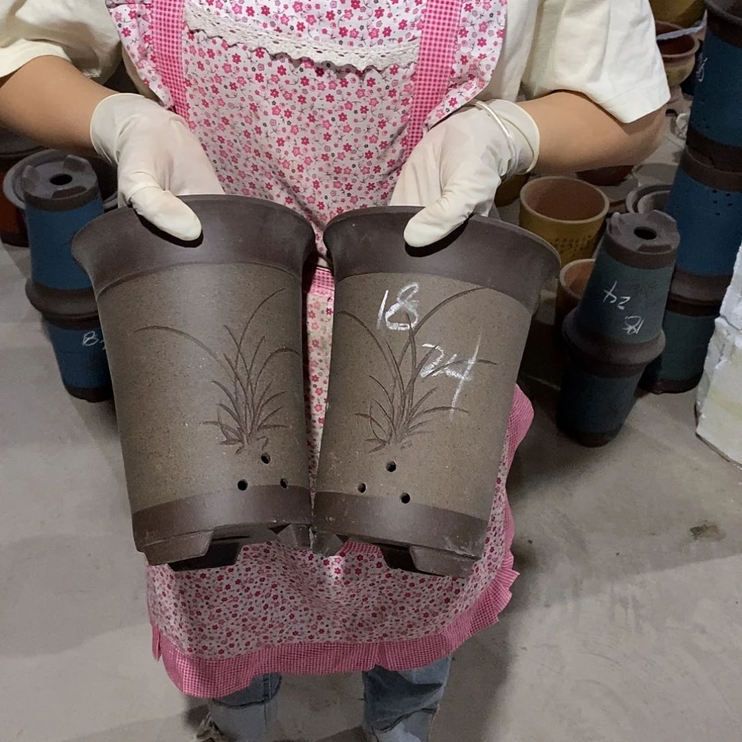 紫砂花盆紫砂花盆