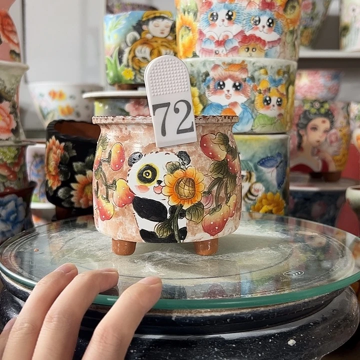 淼***y景德镇手绘花盆里面的高级盆