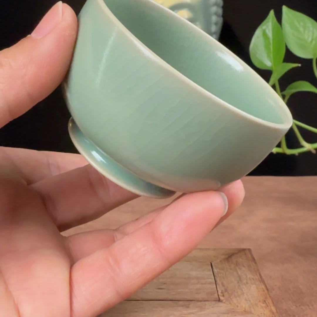 其他瓷汝瓷青绿釉罗汉杯