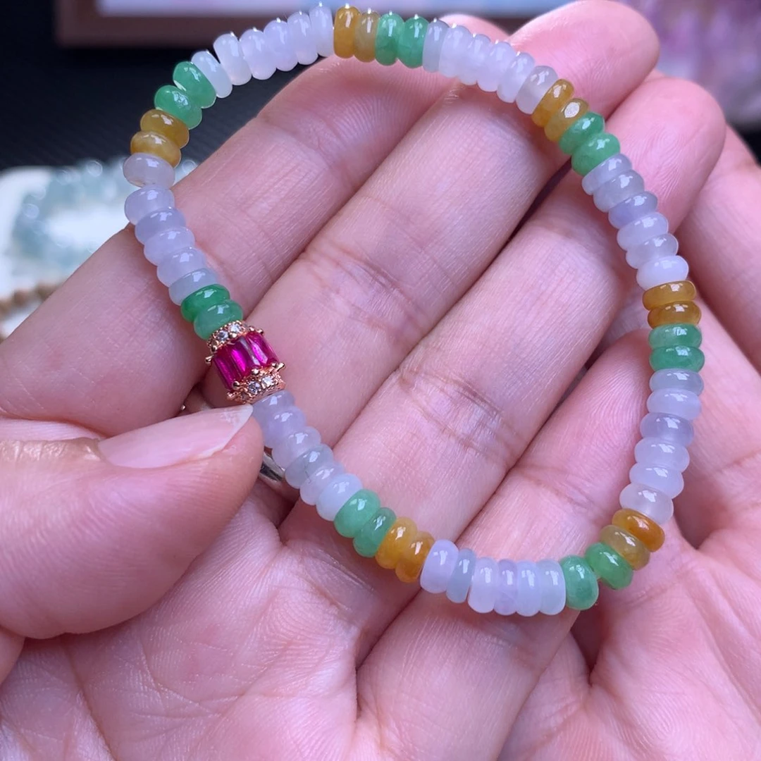 未镶嵌手链翡翠翡翠手串卡5.4