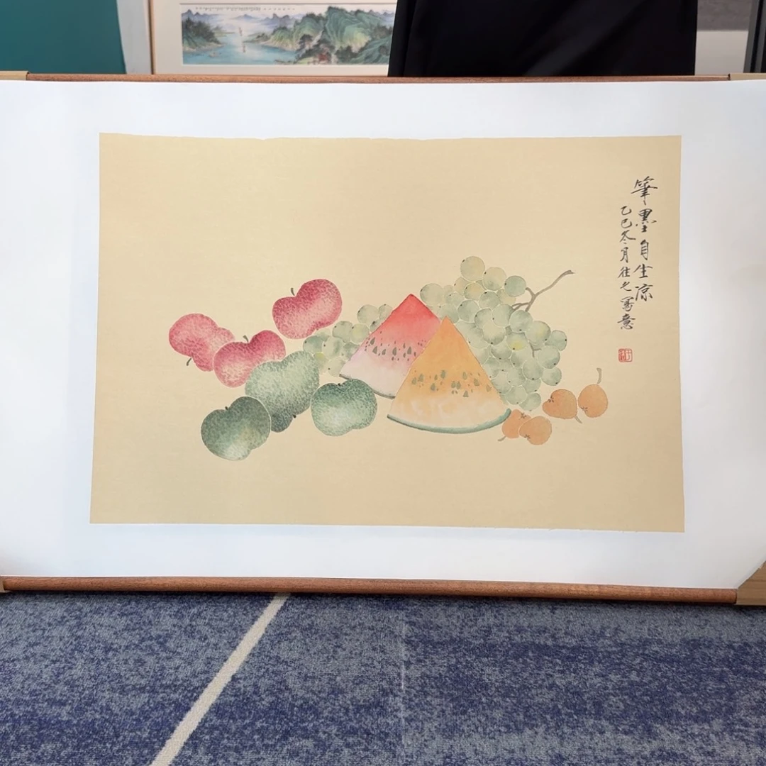 国画国画作品山水花鸟