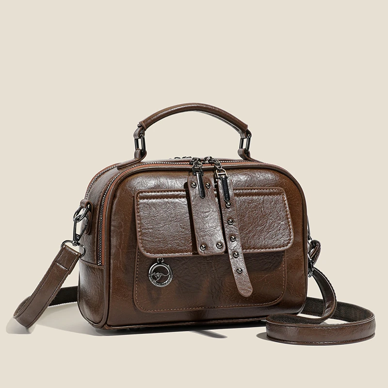 双11秋季新款时尚手提包洋气百搭单肩斜挎包气质通勤包包女包