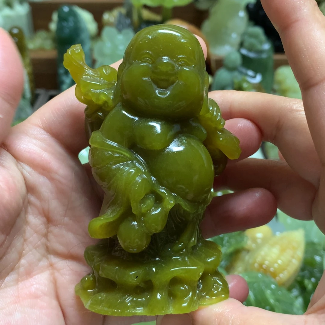 岫玉未镶嵌手把手把
