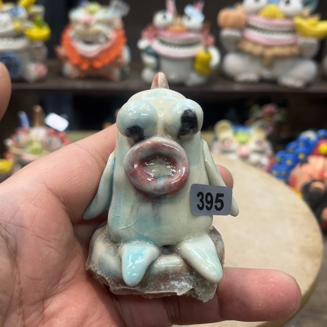 陶瓷纯手工抽象陶瓷摆件395