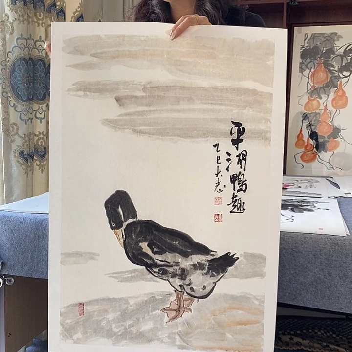 国画纯手绘国画写意作品45*68