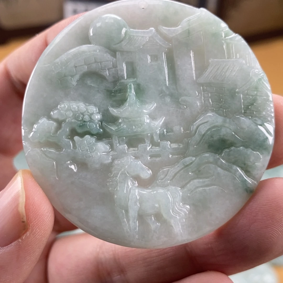 颈饰未镶嵌翡翠翡翠