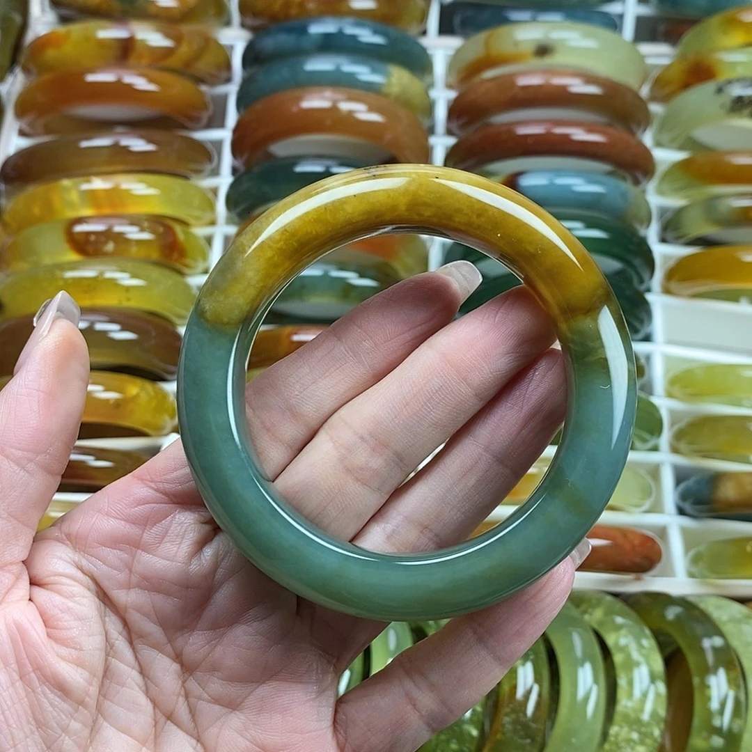 未镶嵌蛇纹石玉手镯58