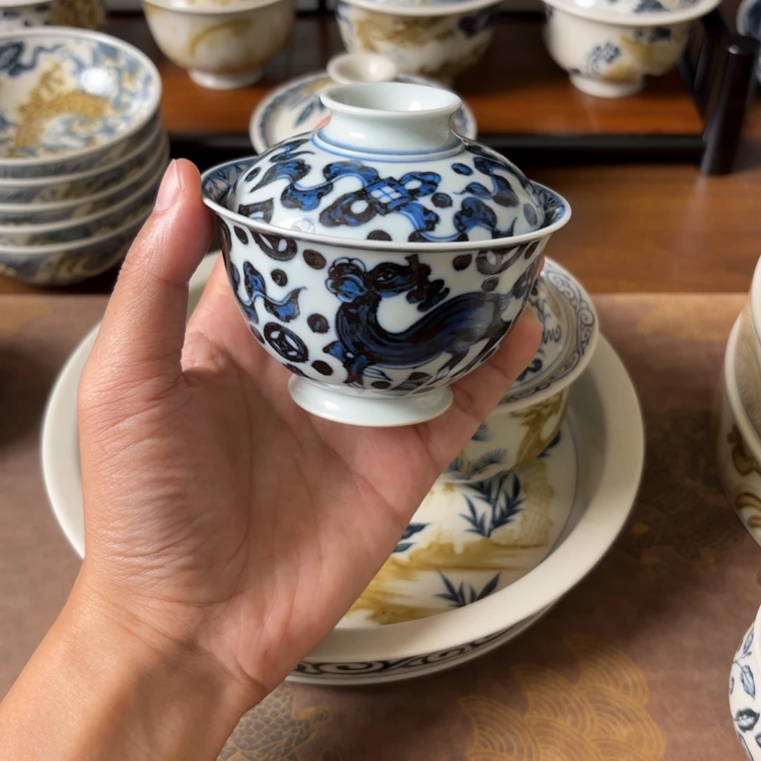 …***.摆件景德镇手绘茶器瑕疵