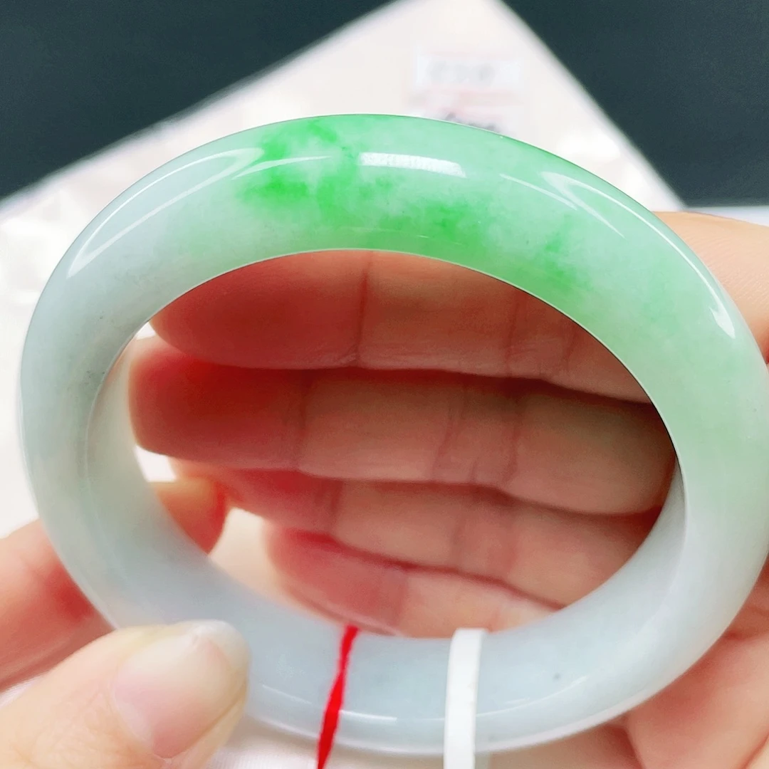 未镶嵌手镯翡翠正圈 57.8。023