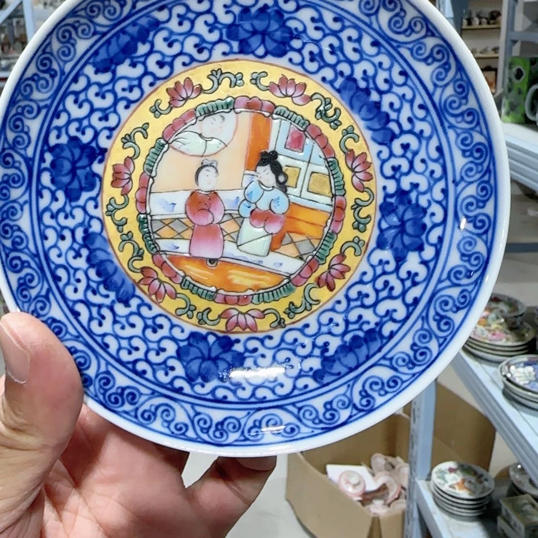 手绘瓷器，全部处理