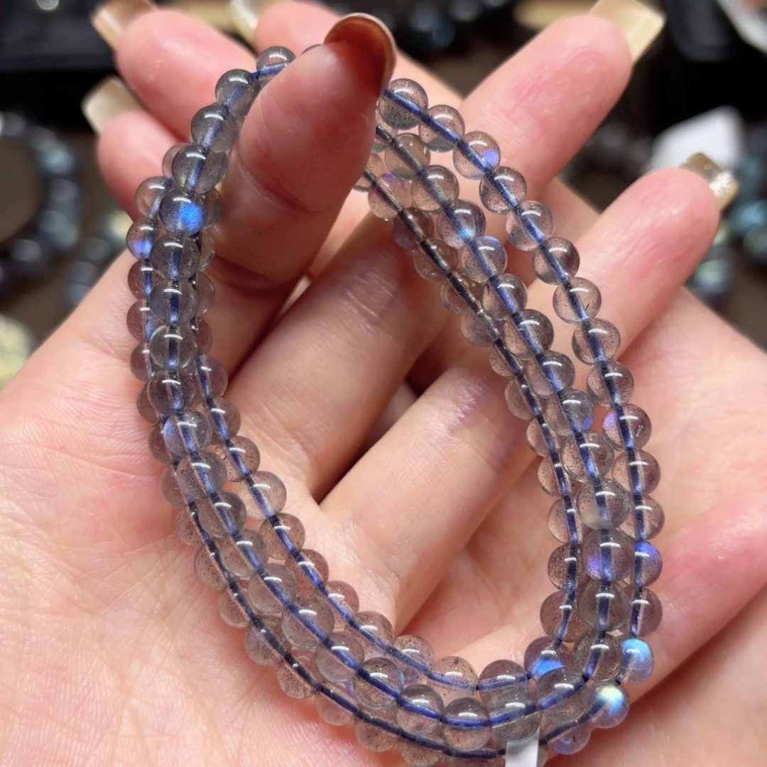 未镶嵌手链长石5.2mm左右