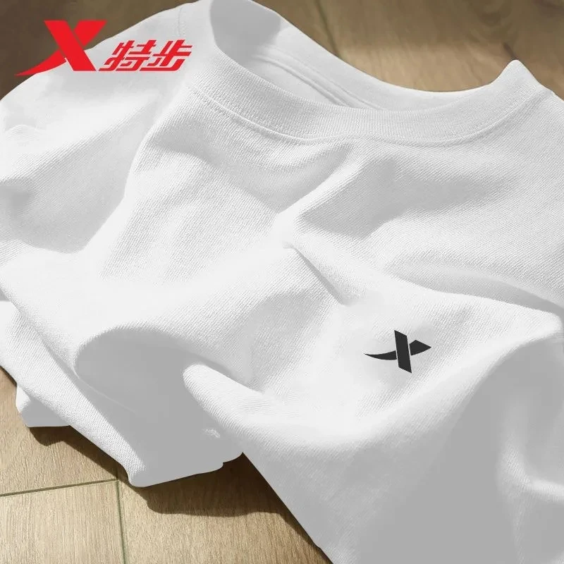 特步短袖T恤男体恤官方旗舰店夏季透气休闲百搭宽松大码半袖