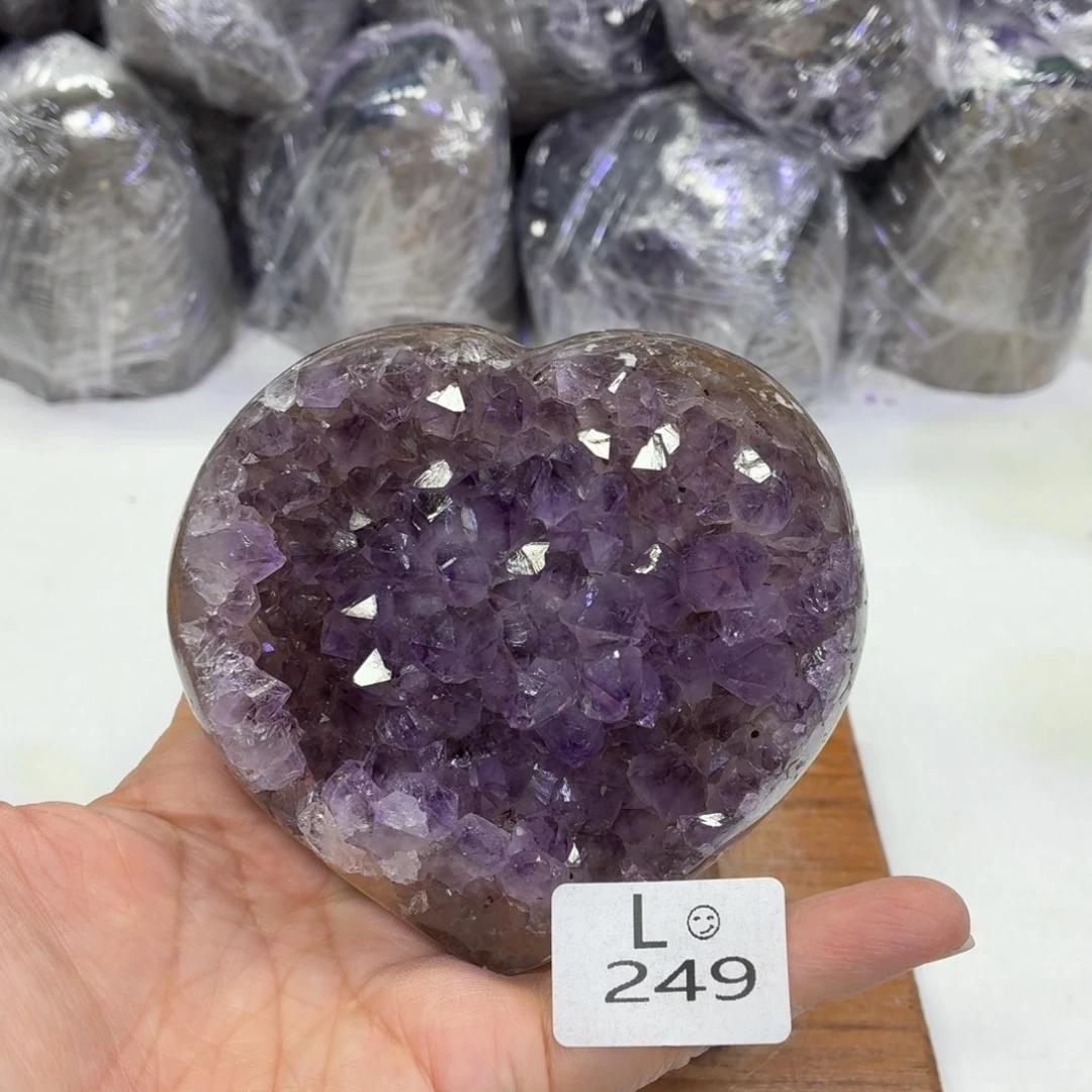 水晶未镶嵌摆件天然紫水晶