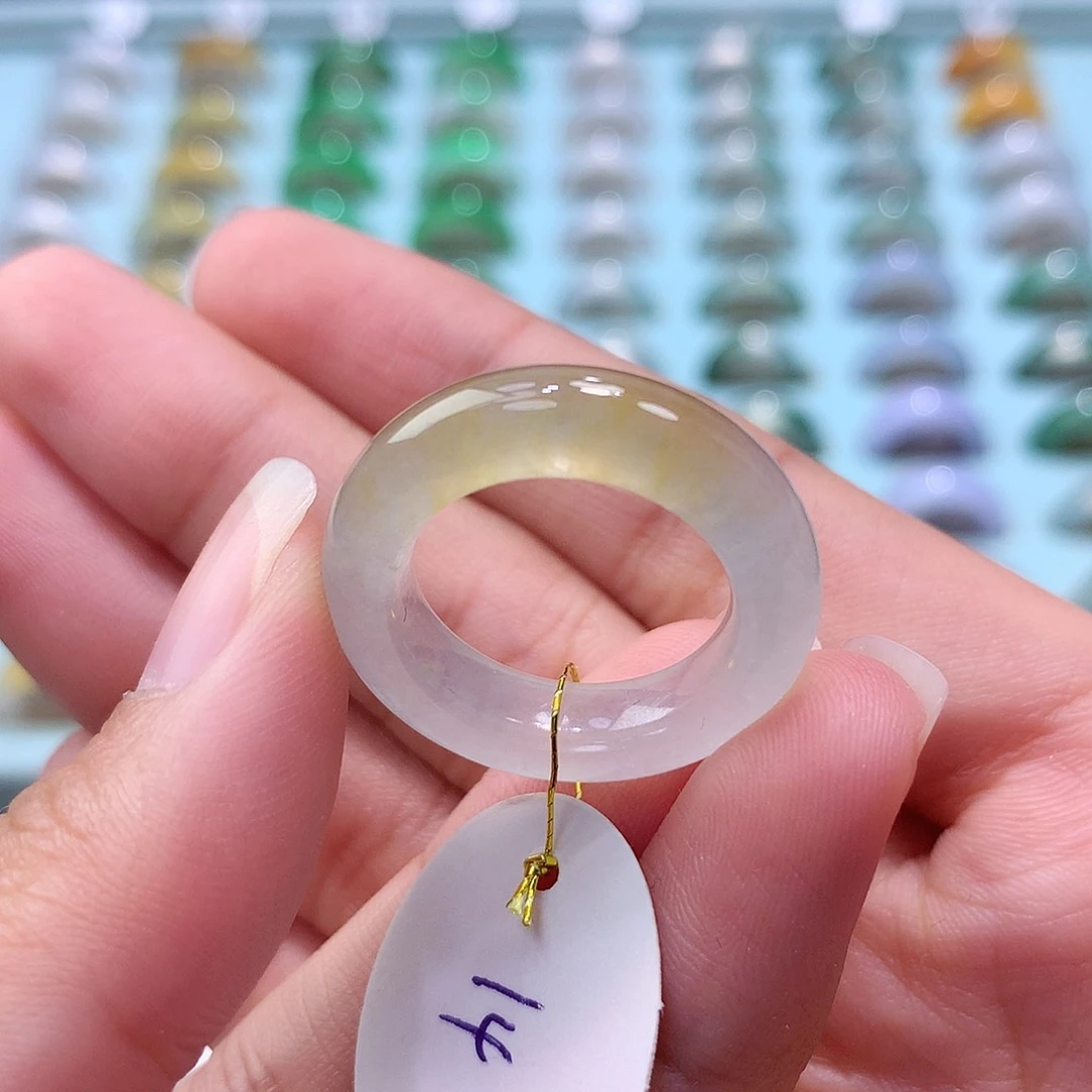 未镶嵌戒指翡翠14圈