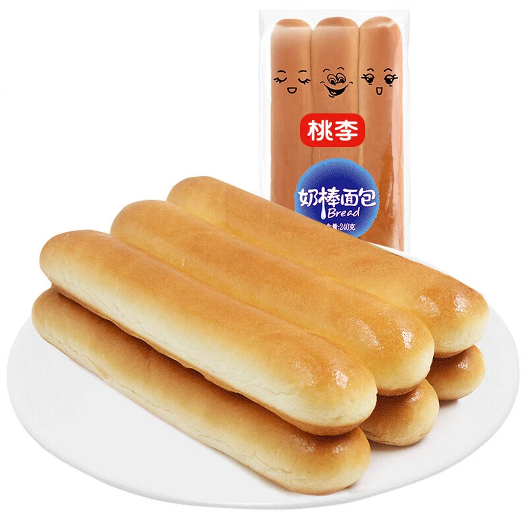 桃李原味奶棒面包240g