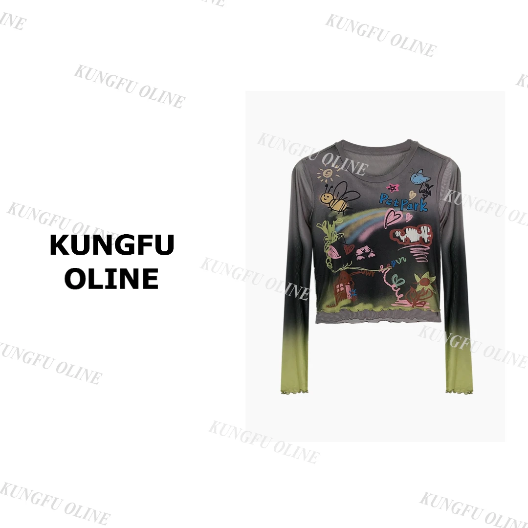 【蜜蜂】SY5735流行款卡通印花圆领短袖T恤潮流休闲上衣