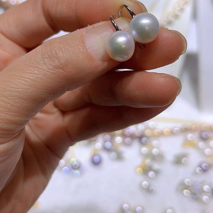 淡水珍珠白珠高跟鞋35合金