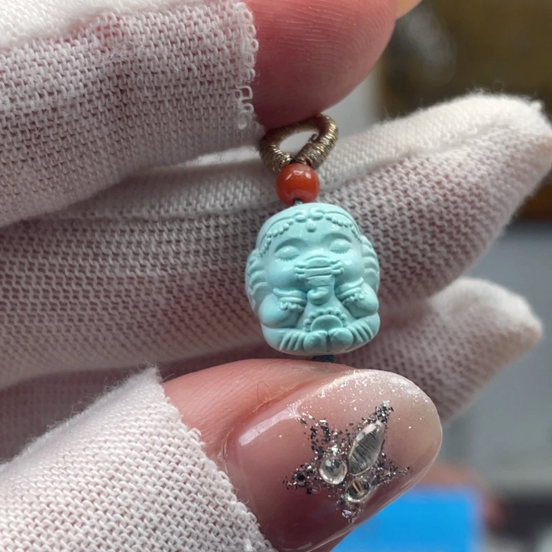 绿松石未镶嵌挂件