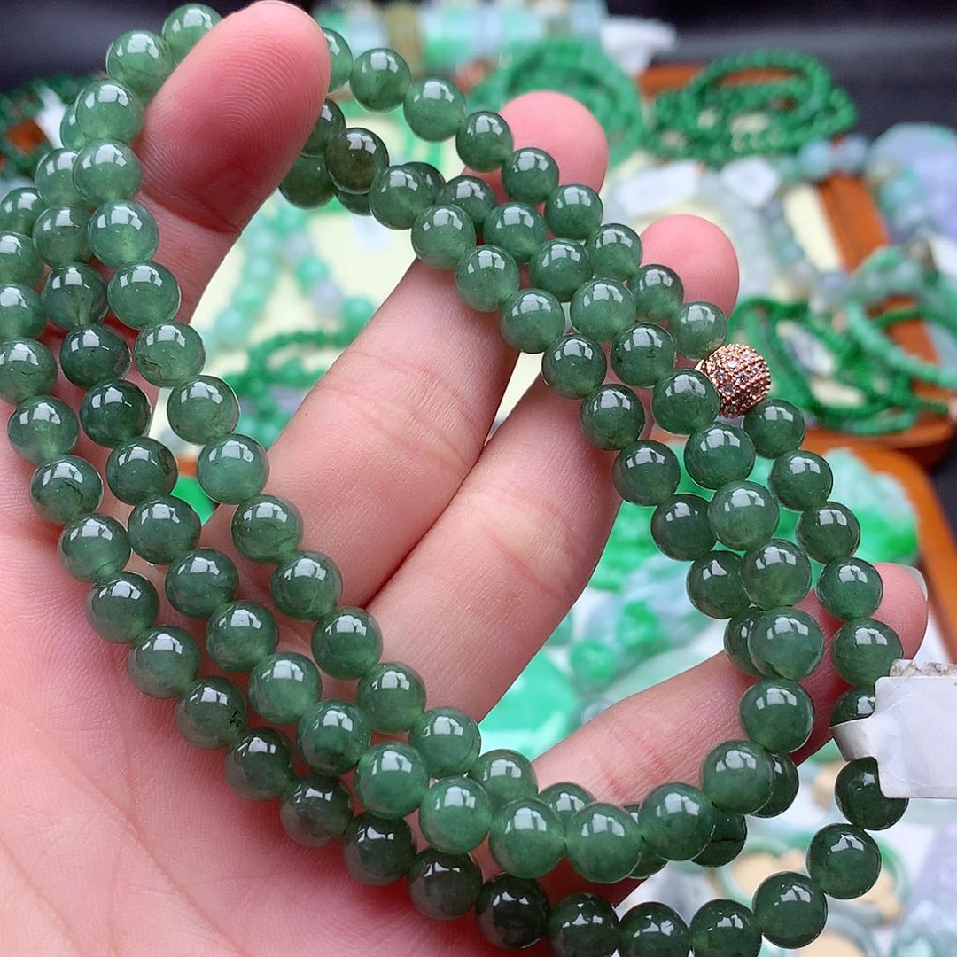 翡翠挂件未镶嵌项链