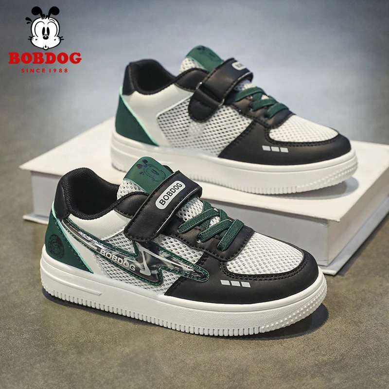 巴布豆童鞋2025新款男童板鞋夏季透气单网百搭特运动鞋休闲鞋