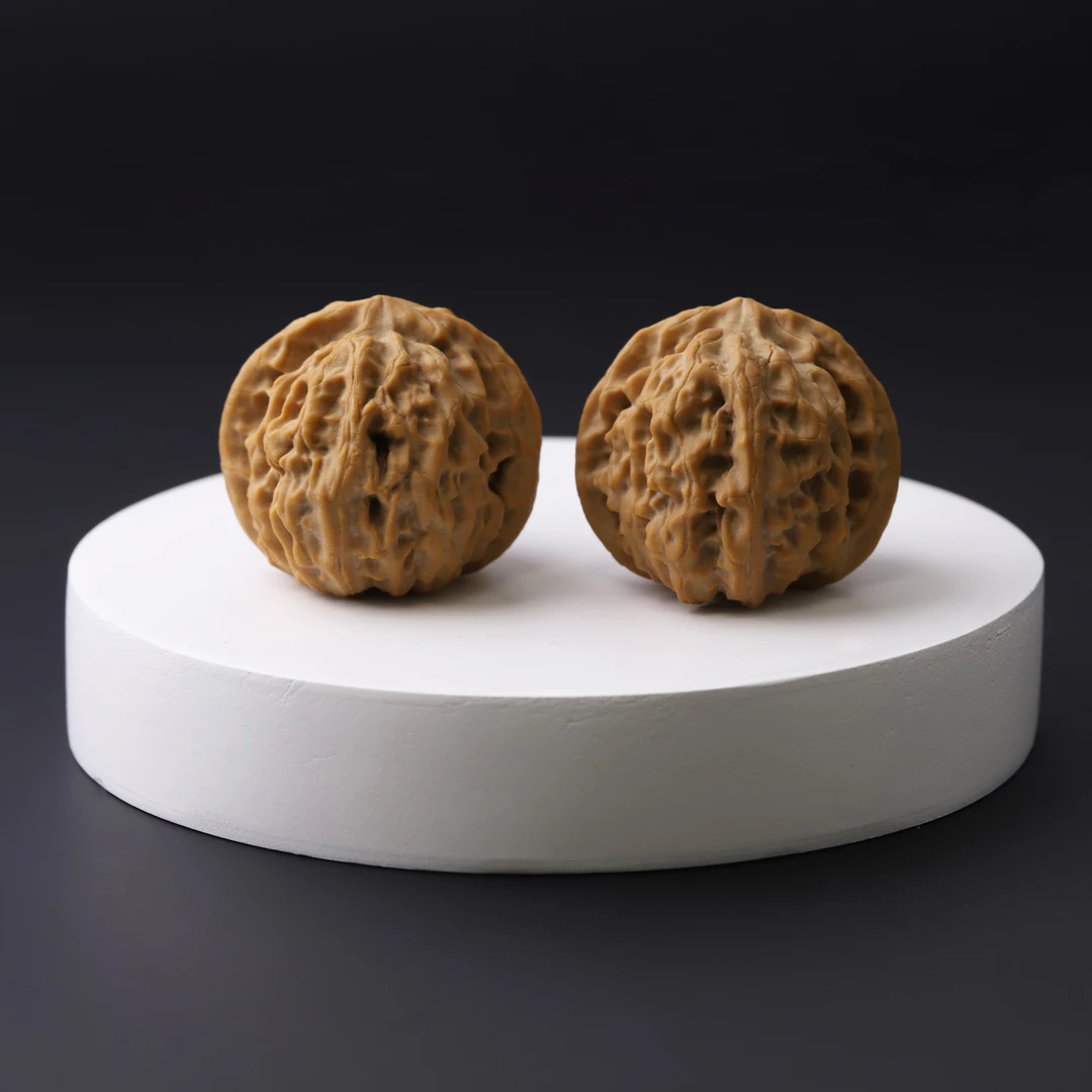 S8483【承德十字尖】纯原生树小众文玩核桃手把件