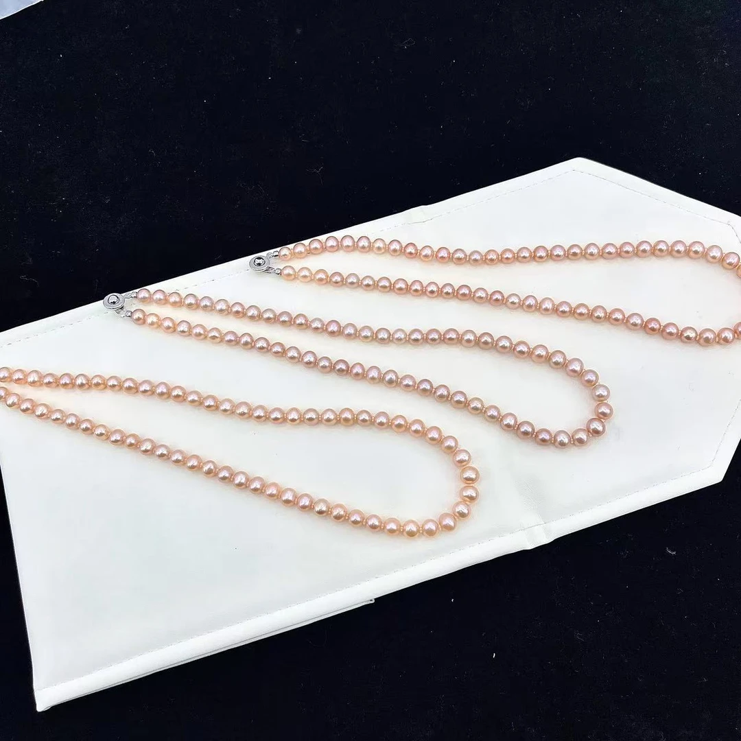 【晶雅颂】淡水串链 多样性发一件 约6-8mm 157KGBLK