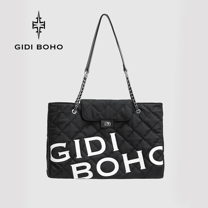 GIDI BOHO/极地薄荷包包女2024新款潮高级感时尚菱格小香风手提包