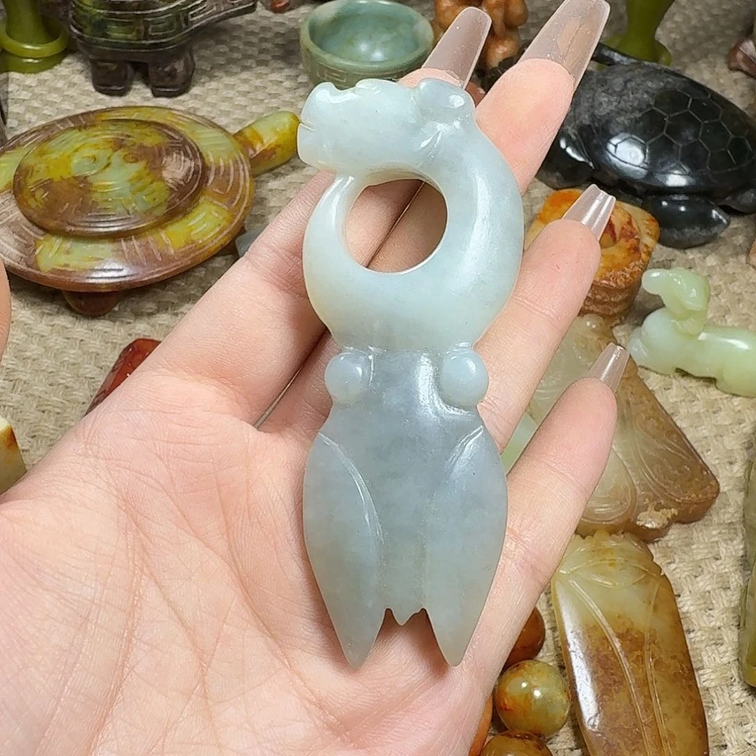白玉菩提吊坠挂件