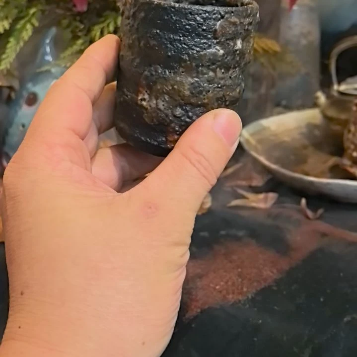 陶摆件手工高温原矿窑变特价福利