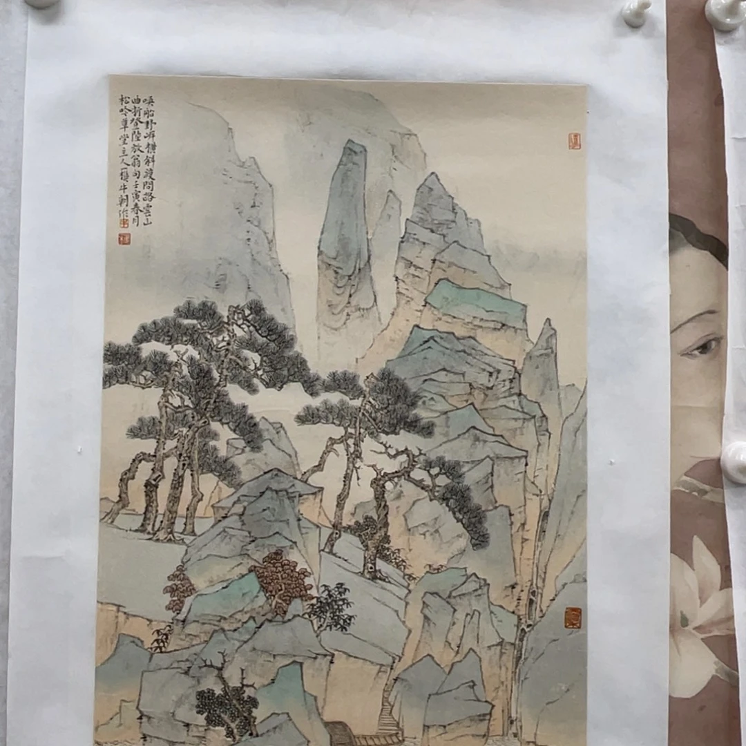 雨***巷国画牛朝 松吟草堂 山水订金（48000）