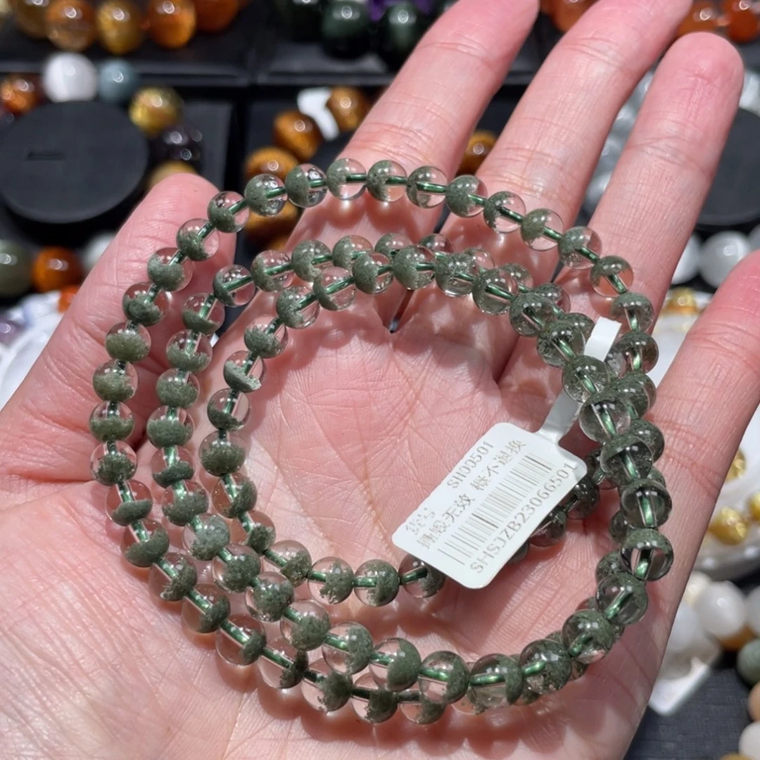 手链未镶嵌水晶绿幽灵6mm