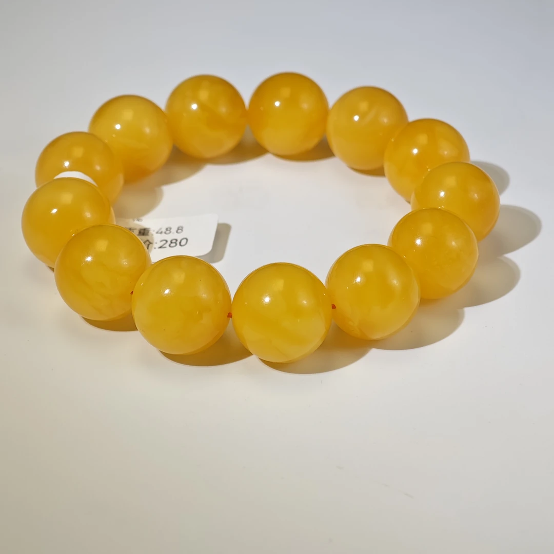 48.8g焦皮同料鸡油红溶洞意境顶红单圈纯天然18mm