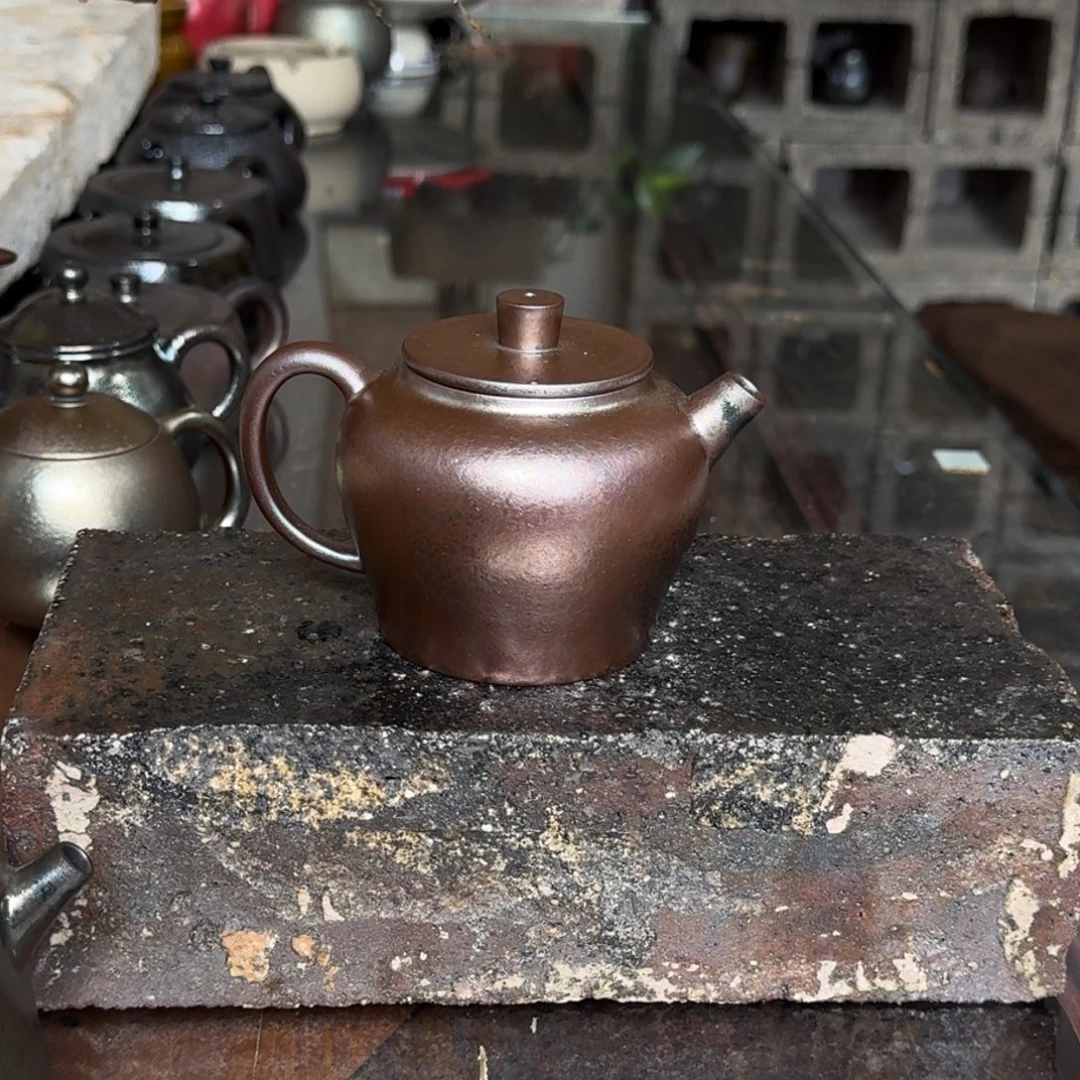 建水紫陶紫泥柴烧茶具