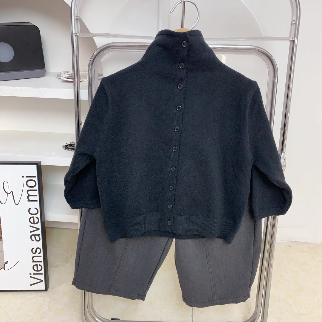 儿童韩版时尚毛衣套装男童秋装帅气百搭毛衣西裤两件套气质套装潮