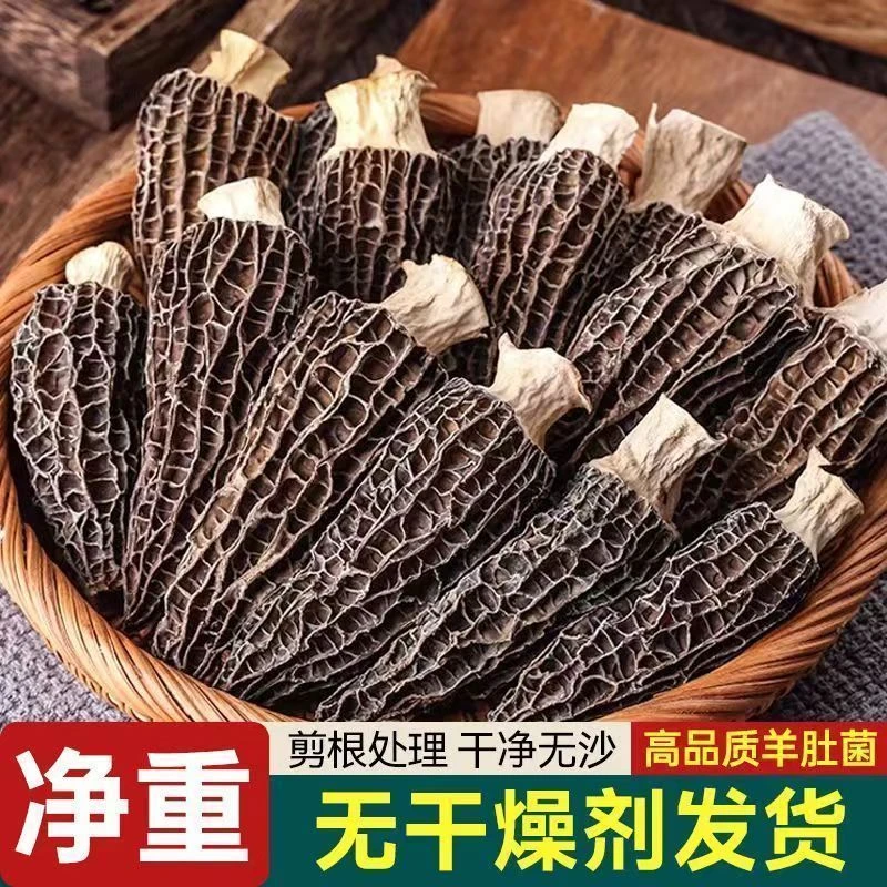 精品头茬羊肚菌菌菇菌类无熏硫无泥沙汤美菌香浓郁营养干货农家