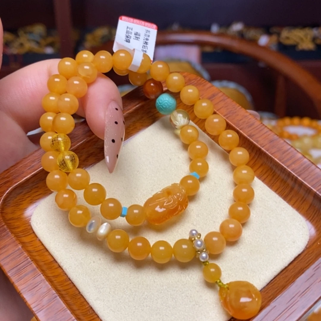 【闪购商品】蜜蜡手链未镶嵌手串