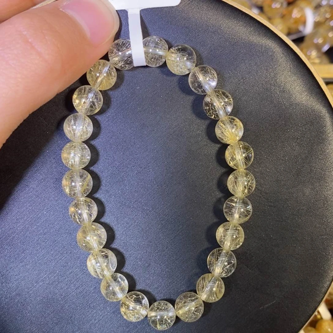 水晶手链未镶嵌豆***子手链7.8mm