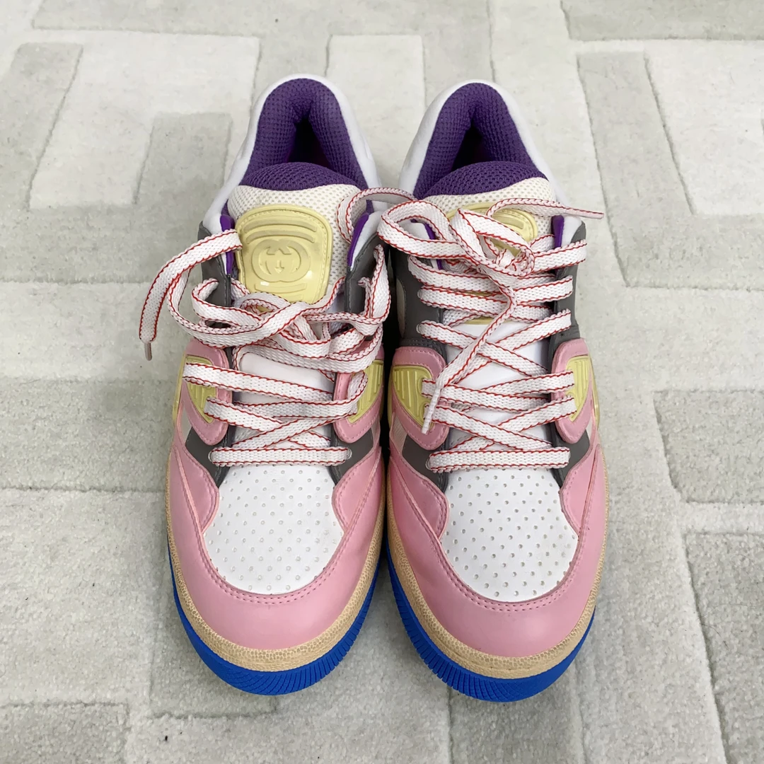 95新 GUCCI/古驰 麦殿/牛皮运动鞋38码/241231VZZLZ51