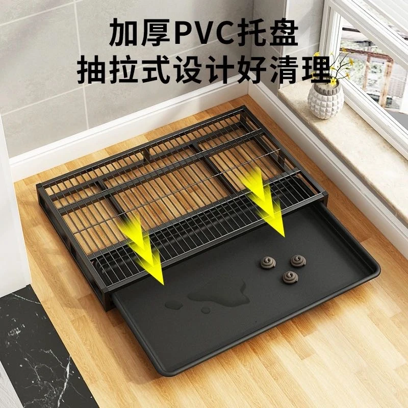 狗厕所抽屉式可冲水户外室内大中型犬金毛专用防踩网格可拆洗便盆